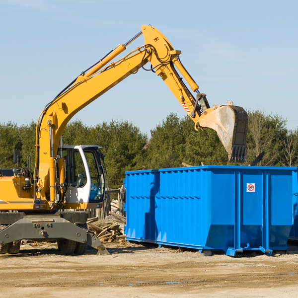 what happens if the residential dumpster is damaged or stolen during rental in Blue Ridge